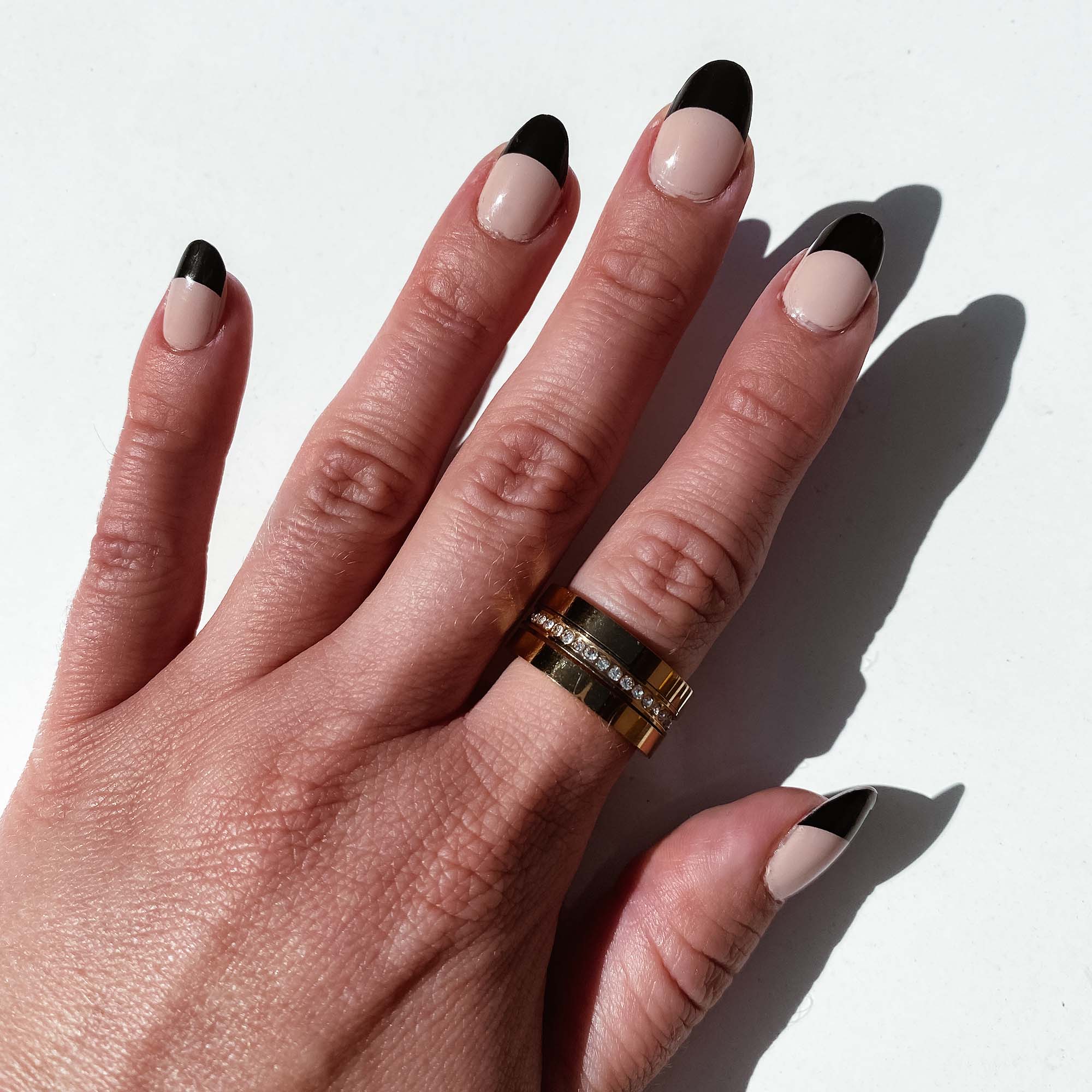 Black French Tip Nails