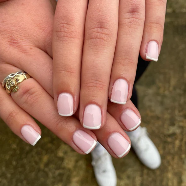 elegant original french nails