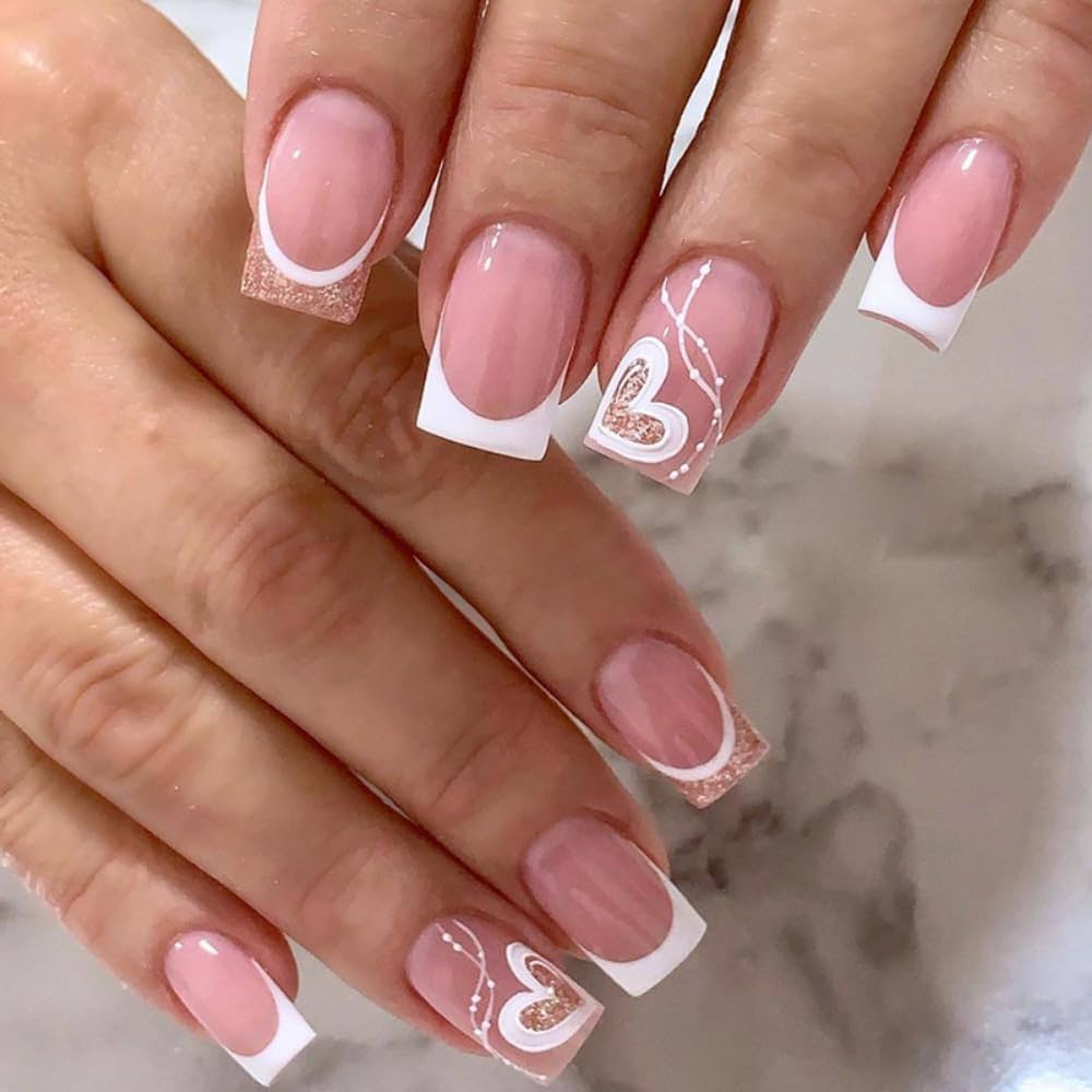 elegant original french nails