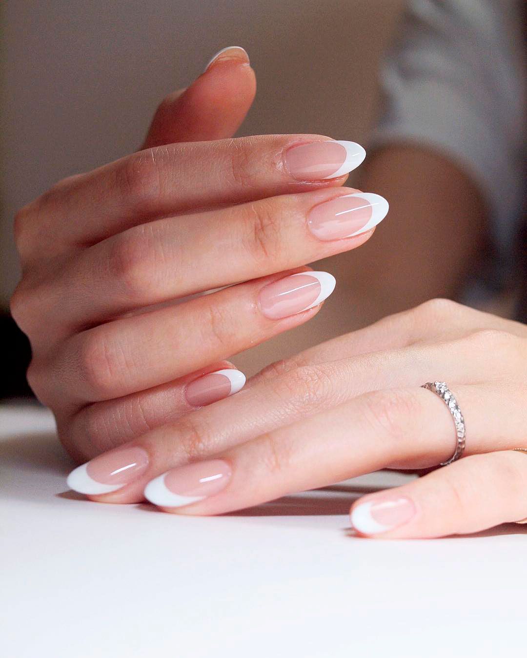 elegant original french nails