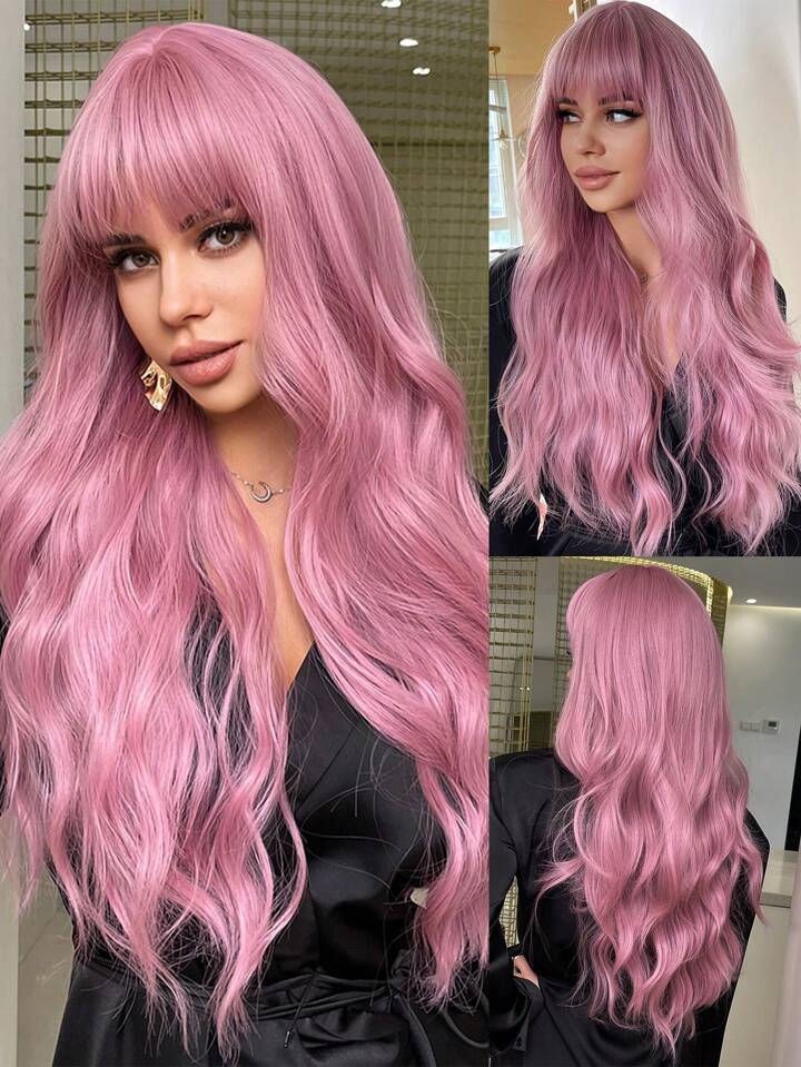 pink wig human hair