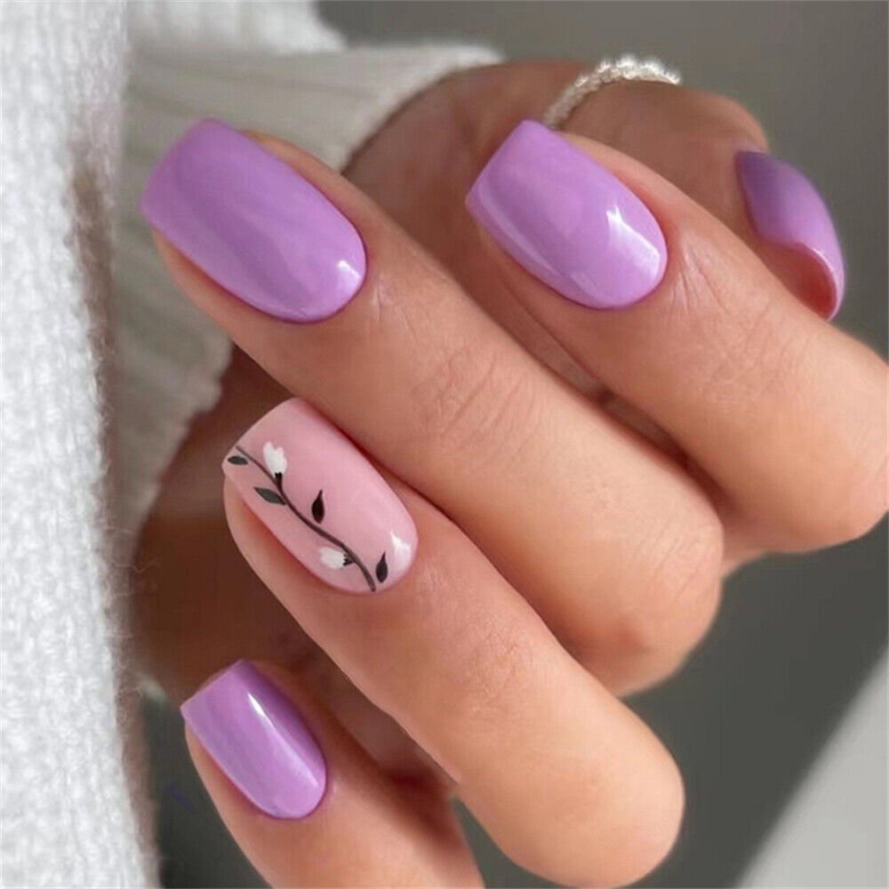 purple nail designs