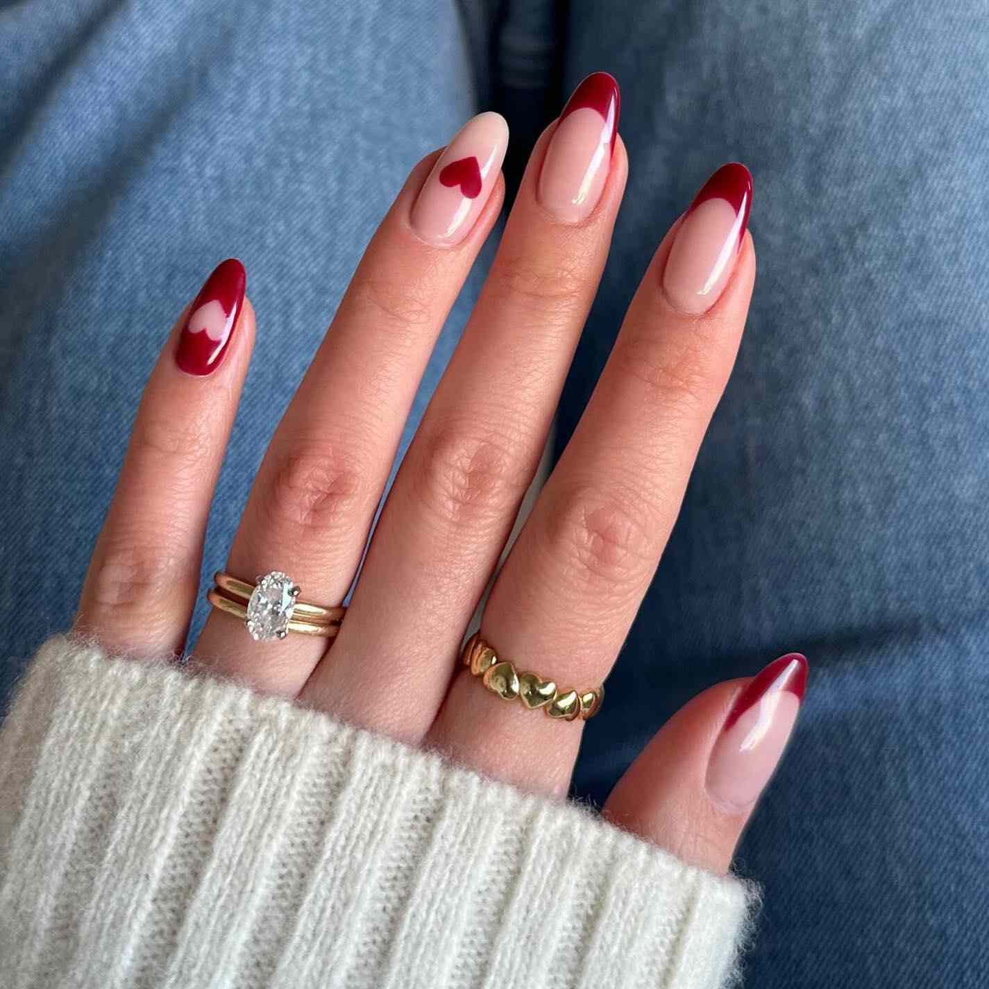 red nail designs