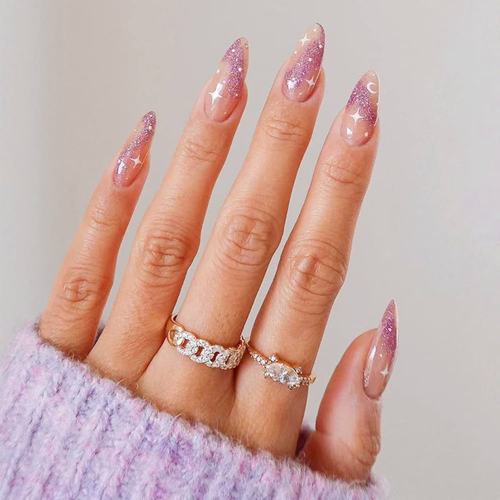 pink acrylic nails