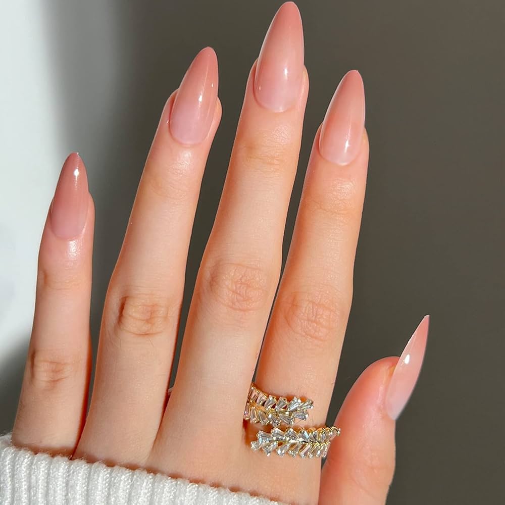 pink acrylic nails