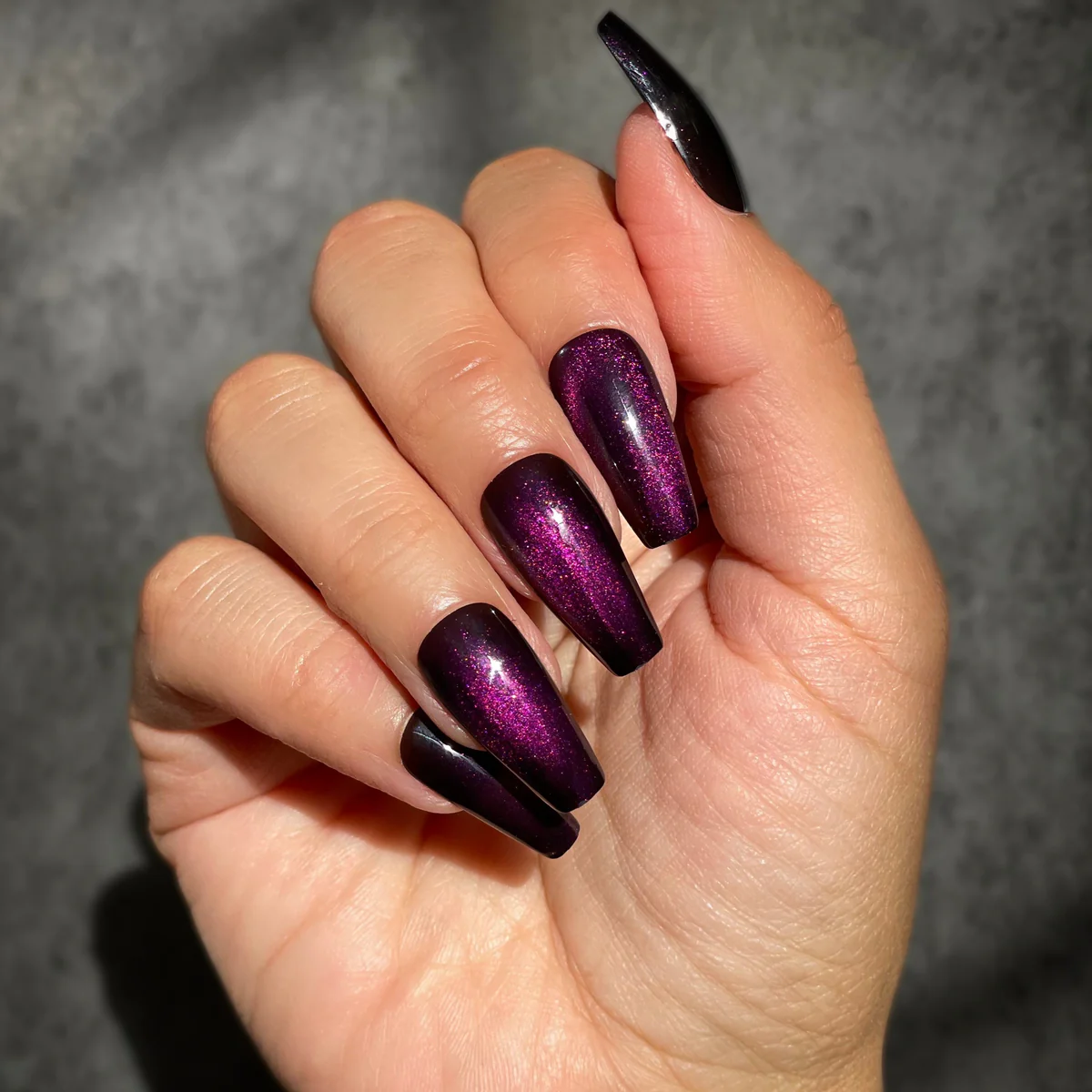 coffin shaped nails