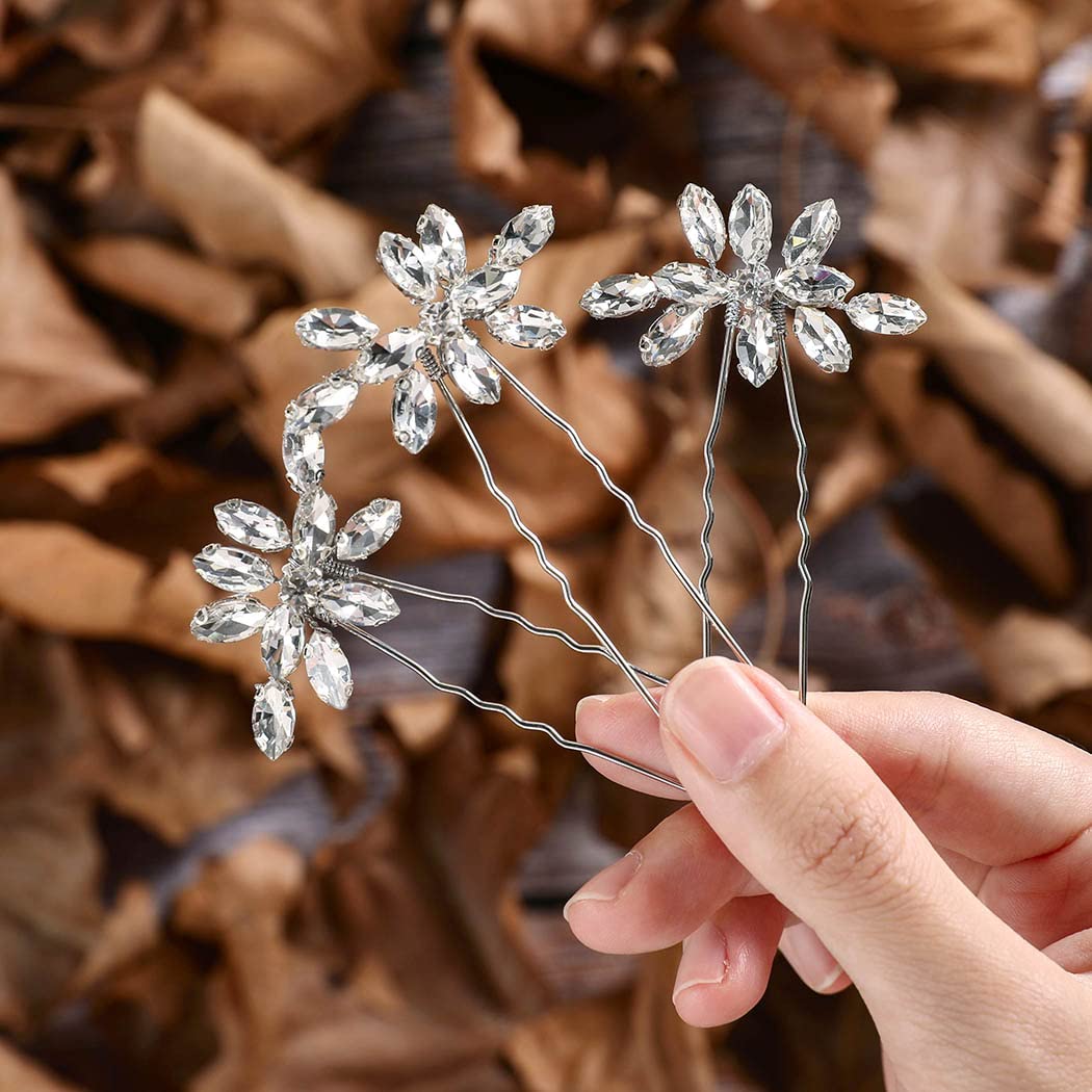  Silver Hair Clips