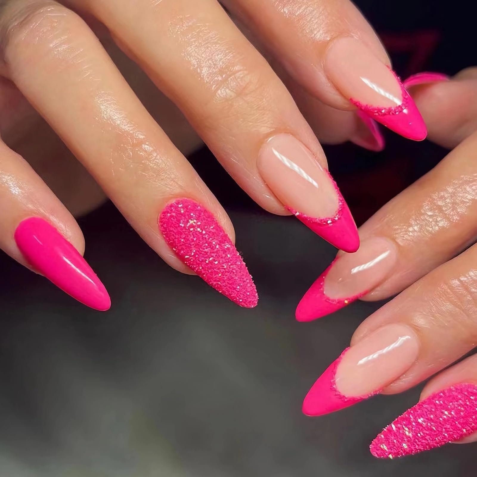 pink nails design