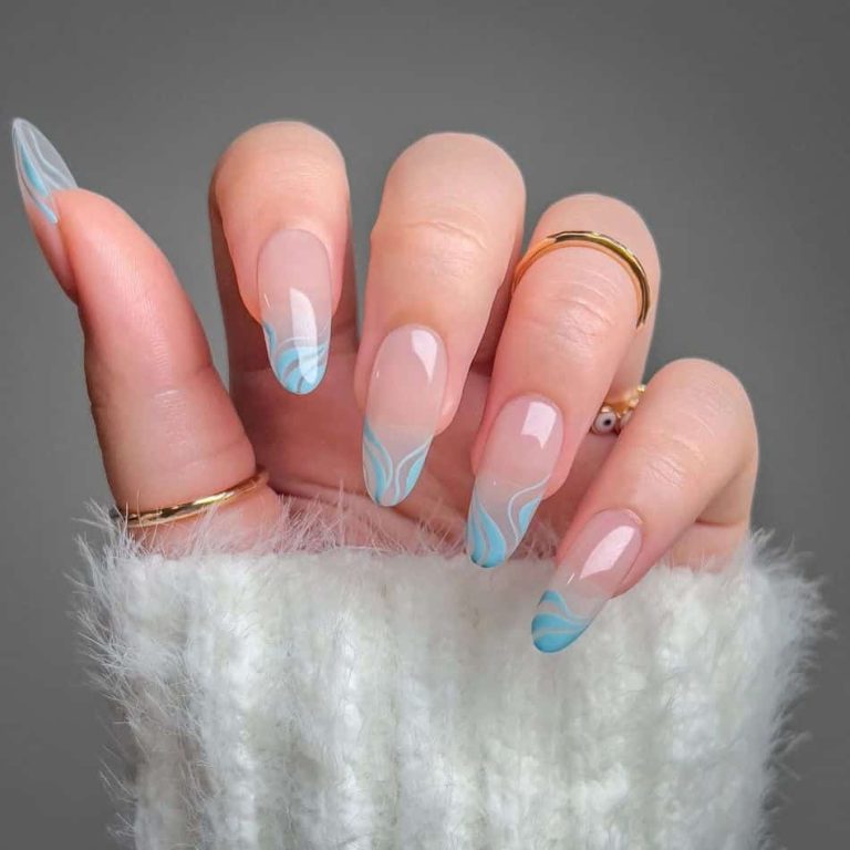 blue nail designs